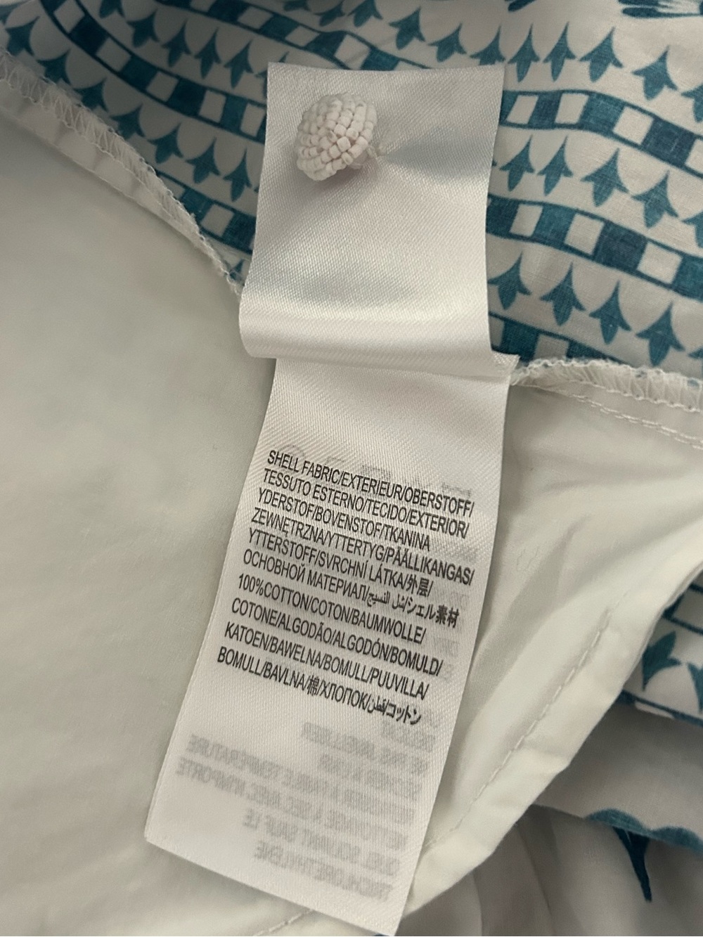 FARM Rio White Maxi Dress with Blue Scenic Print - Picture 5 of 6
